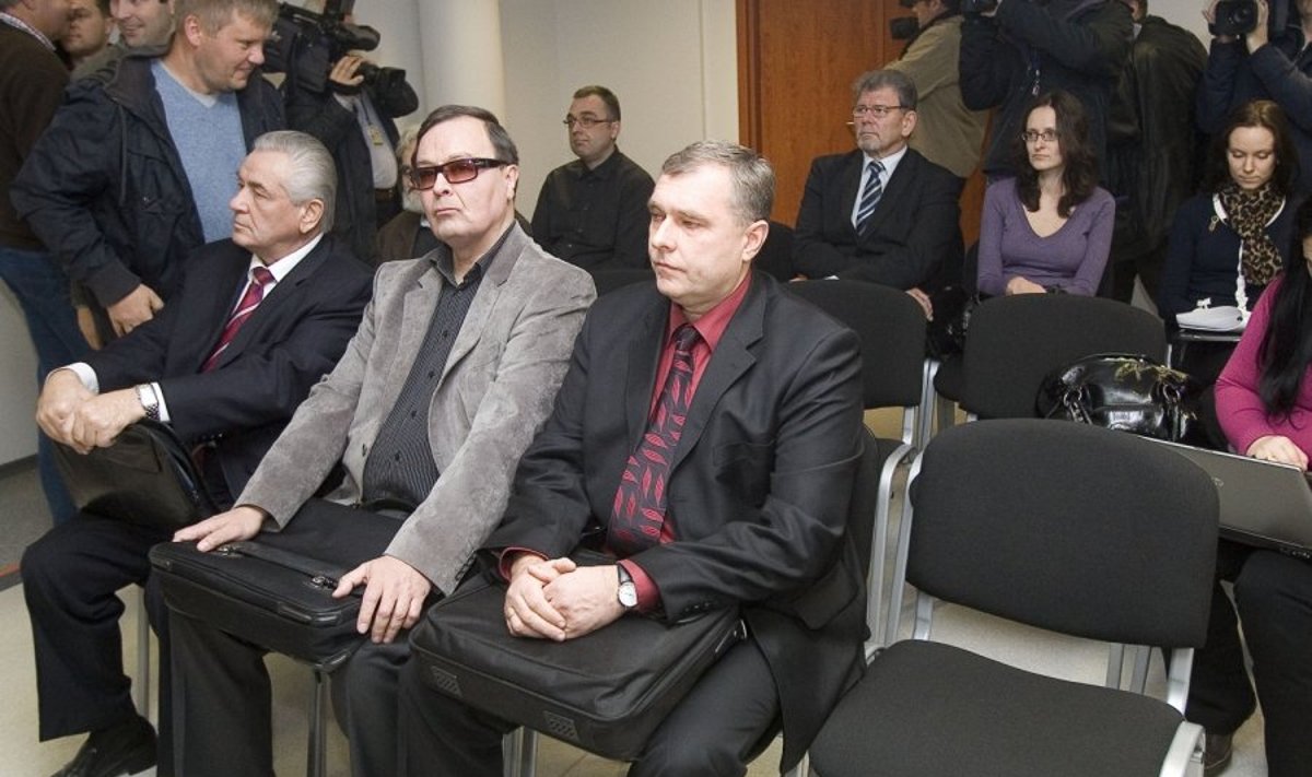 Egidijus Gesevičius (dešinėje), Vytautas Petrušonis ir Romualdas Visokavičius