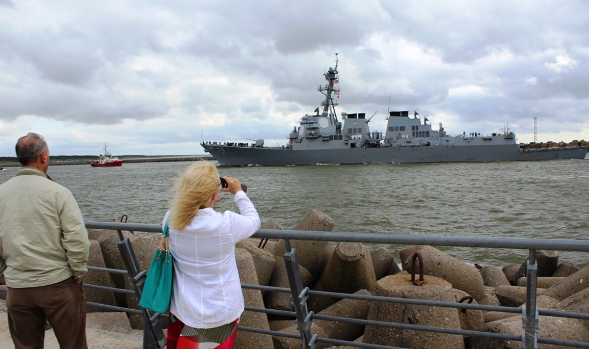 USS Oscar Austin arrived to Klaipėda
