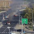 Vaizdo medžiaga, kaip „Hamas“ įsiveržia į Sderoto miestelį šalia Gazos ruožo