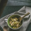 Vegetariškas pirmadienis: porų sriuba su makaronais