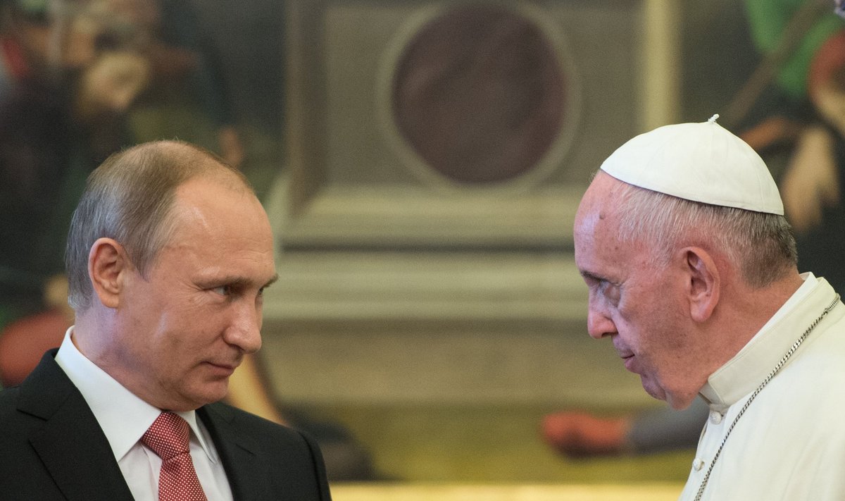 V. Putino susitikimas su popiežiumi Pranciškumi