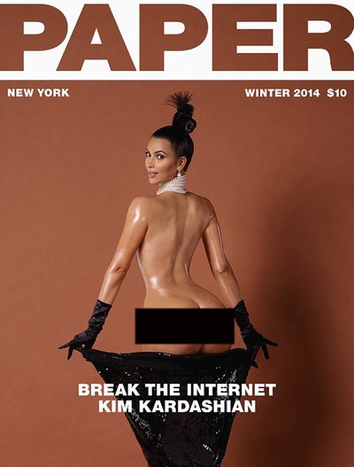 Kim Kardashian, "Paper" žurnalo viršelis