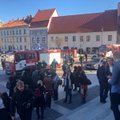 Vilniaus Rotušėje užsiliepsnojo elektros laidai bei skydinė