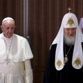 Apie ką istoriniame susitikime kalbėjosi popiežius ir Rusijos Ortodoksų Bažnyčios patriarchas