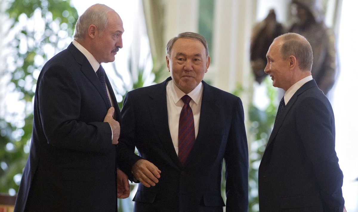 Aleksandras Lukašenka, Nursultanas Nazarbajevas, Vladimiras Putinas