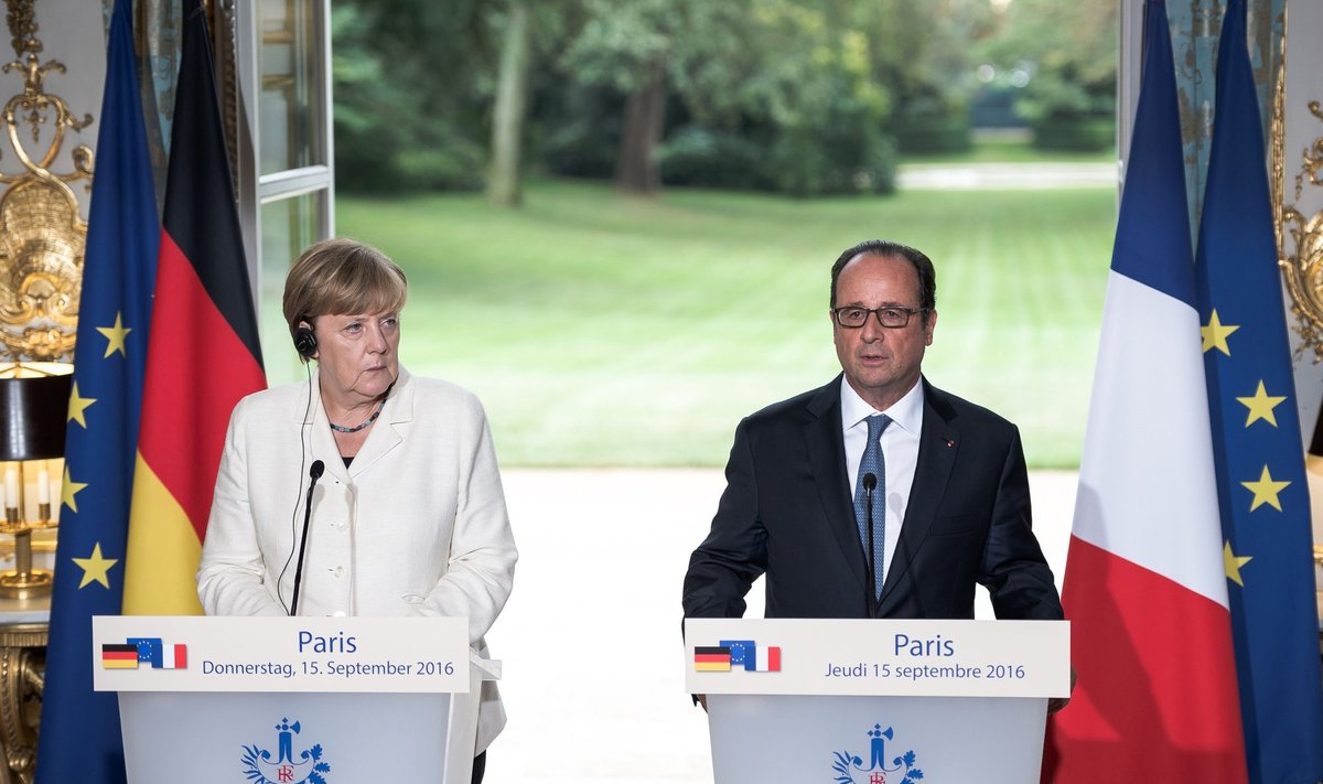 A. Merkel ir F. Hollande'as sieks naujo plano ES