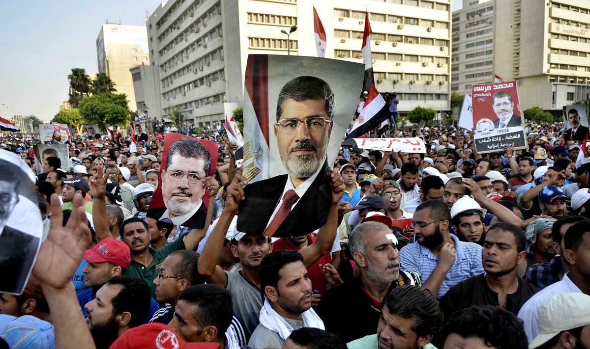 M. Mursi šalininkų protestas Egipte
