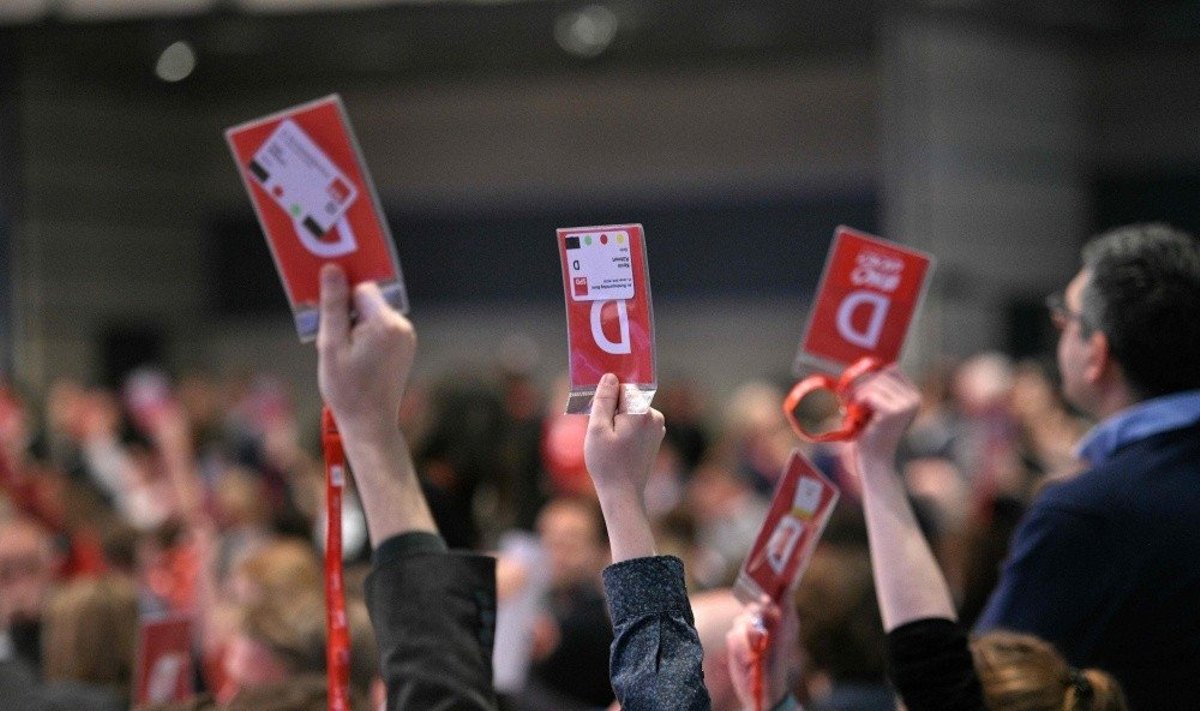 Socialdemokratų balsavimas Vokietijoje sekmadienį