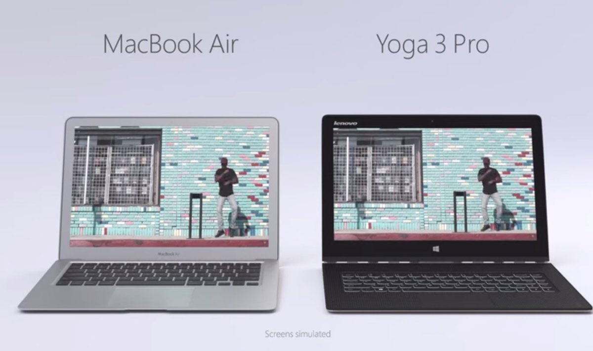 "Lenovo Yoga 3 Pro" reklama