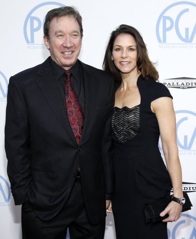 Timas Allenas su žmona