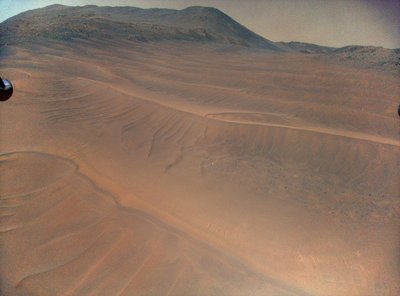 Marso smėlynai iš 12 metrų aukščio. NASA/JPL-Caltech
