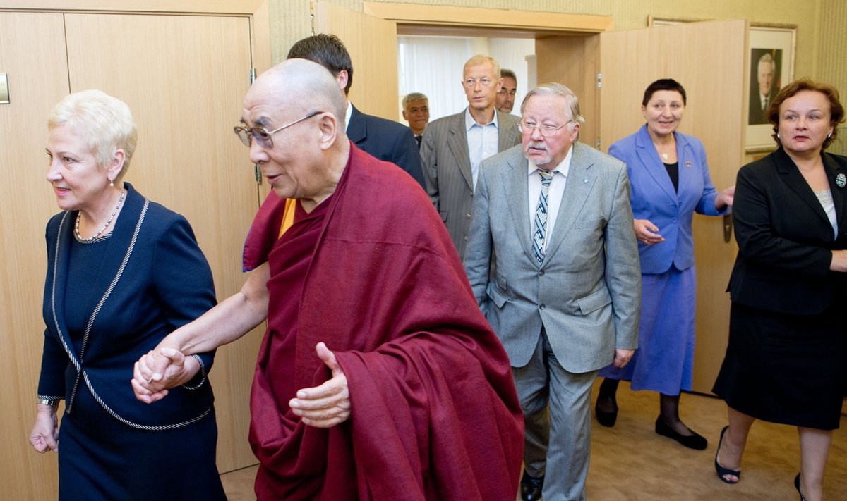 Jo Šventenybė Dalai Lama XIV ir Vytautas Landsbergis