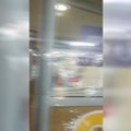 Liūtis užtvindė „Panoramos“ prekybos centro stovėjimo aikštelę
