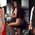 Kim Kardashian ir vėl pozavo nuoga: šįkart kūną dengia tik blizgučiai