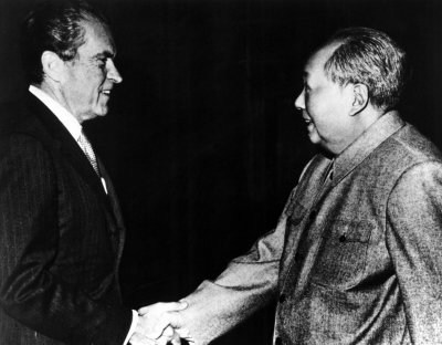 Mao Zedongas ir Richardas Nixonas