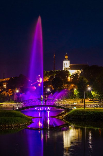 Fontanas Masčio ežere (Pranciškaus Balčiūno nuotr.)