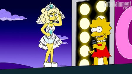 Lady Gaga naujose "Simpsonų" serijose. FOX televizijos nuotr.