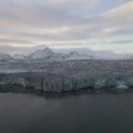 Drono filmuotoje medžiagoje – grėsmingai tirpstantis ledynas