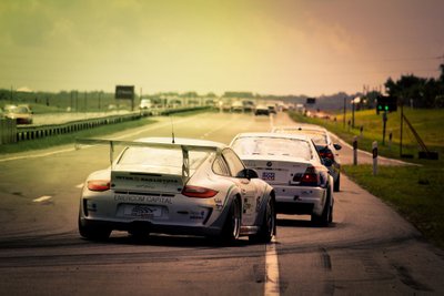 "Porsche 911 GT3" automobilis 1000 km lenktynėse  (T.Tunylos nuotr.)