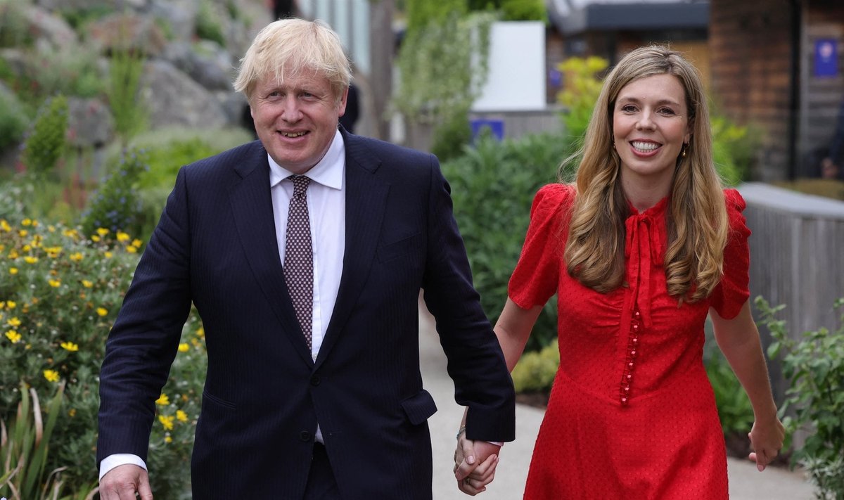 Boris Johnson su žmona Carrie
