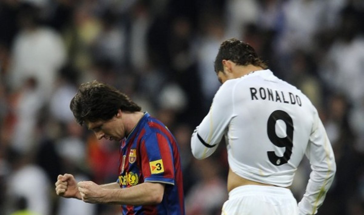 Lionelis Messi ("Barcelona" ) ir Cristiano Ronaldo ("Real")