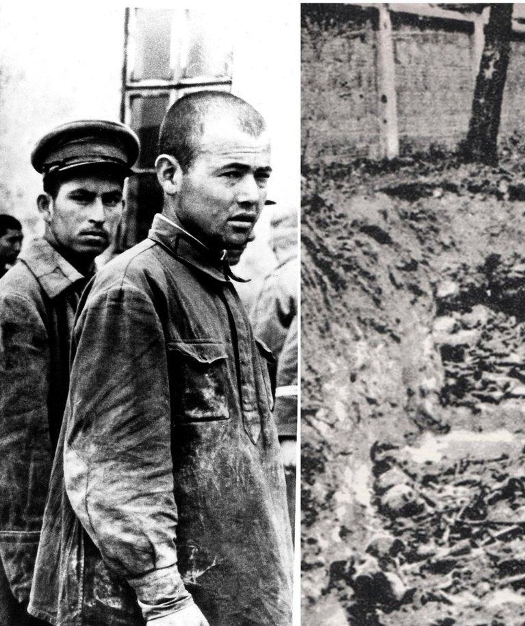 Asociatyvinės Antrojo pasaulinio karo sovietų karo belaisvių ir jų masinio kapo nuotr.