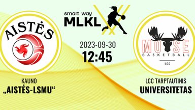 „Smart Way“ MLKL: Kauno „Aistės-LSMU“ – LCC tarptautinis universitetas