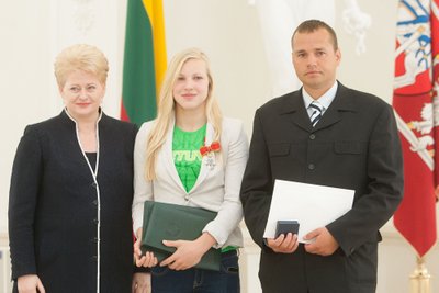 Dalia Grybauskaitė, Rūta Meilutytė, Giedrius Martinionis