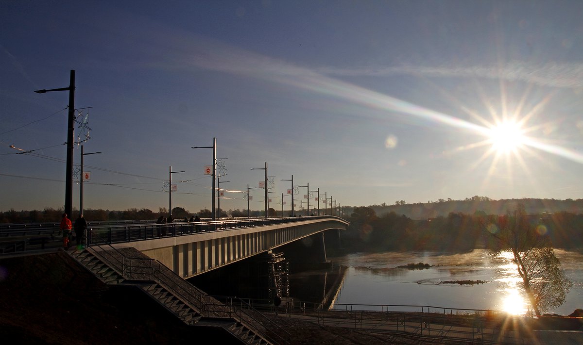 Panemunė Bridge in Kaunas