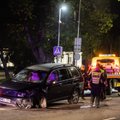 Ночной рейд в Вильнюсе: пьяный водитель ехал с дамой, экипаж Volvo разбежался