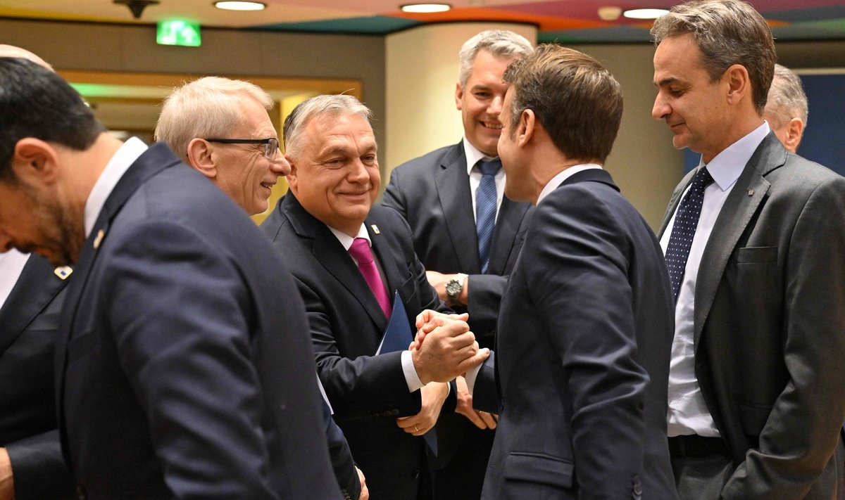 Viktoras Orbanas ES lyderių susitikime Briuselyje