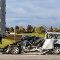 Kraupi avarija Vilniaus rajone: BMW palindo po vilkiku, žuvo jaunas vaikinas