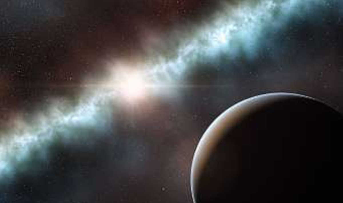 Газопылевой диск вокруг звезды Т Хамелеона. Изображение ESO/L. Calcada