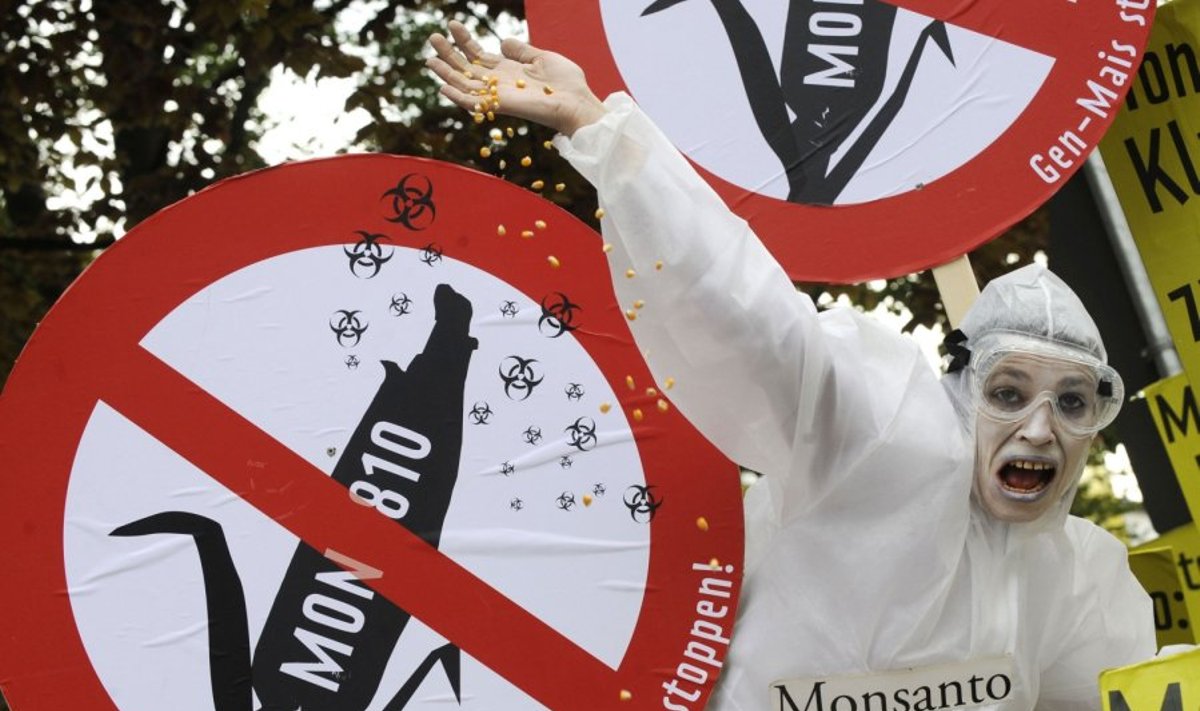Protestas prieš Monsanto platinamas GMO sėklas Vokietijoje