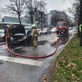 Vilniuje, Naujamiestyje, degė automobilis