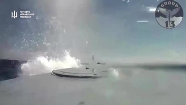 Ukrainiečių dronų taikiniais Kryme tapo rusų kateriai „KS-701 Tunec“