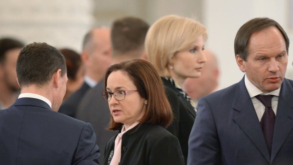 Žiniasklaida: Rusijos centrinio banko vadovė dėl Ukrainos norėjo atsistatydinti, bet Putinas neleido