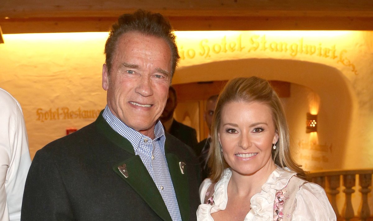 Arnold Schwarzenegger ir Heather Milligan