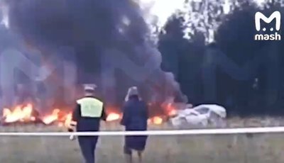 Rusijoje sudužo Jevgenijaus Prigožino lėktuvas