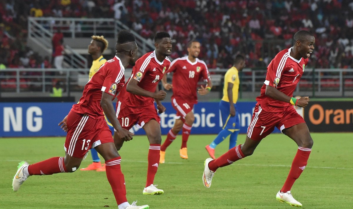 Kongo futbolininkai džiaugiasi pergale