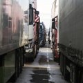 Ir Slovakijos vežėjai blokuoja kontrolės punktą pasienyje su Ukraina