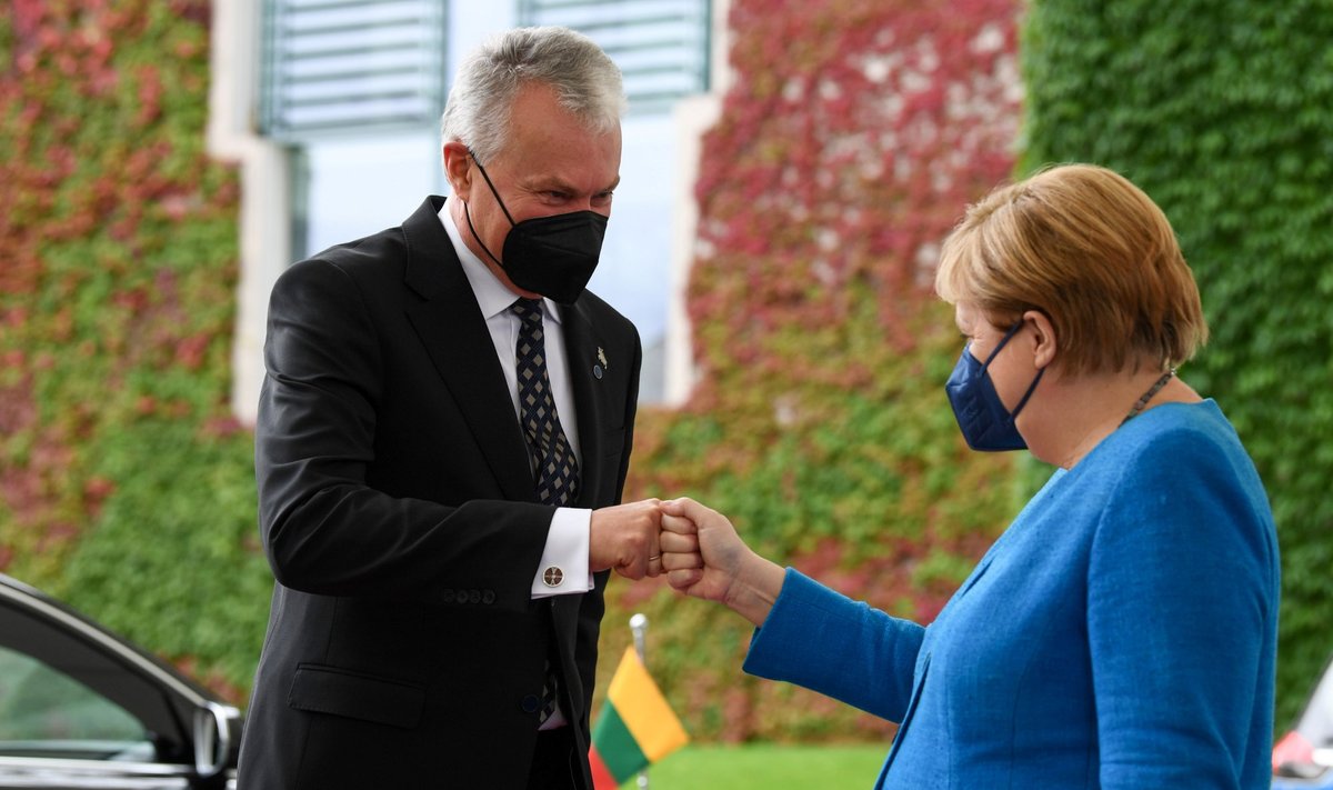 G. Nausėda su A. Merkel aptarė migracijos, saugumo klausimus