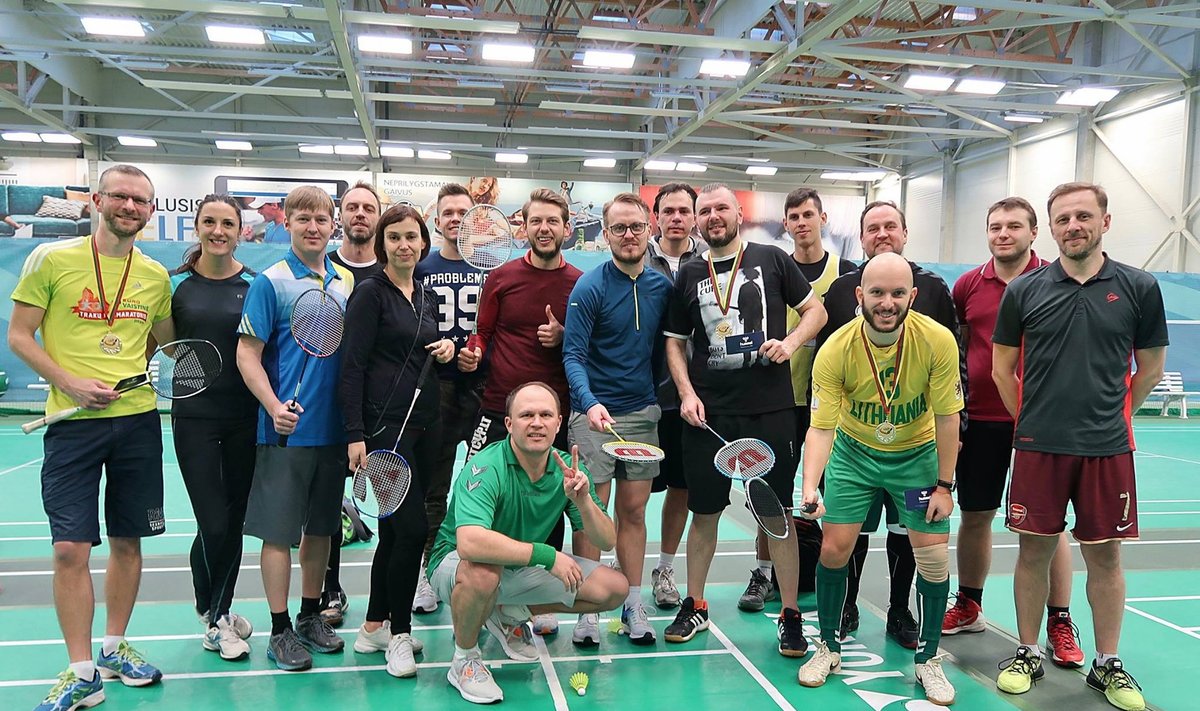 LSŽF badmintono čempionato dalyviai