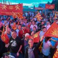 Tūkstančiai protestuotojų Šiaurės Makedonijoje reikalavo pirmalaikių rinkimų