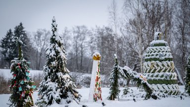 Dar vienas kalėdinių eglučių miestelis tautiečius džiugina Panevėžio rajone