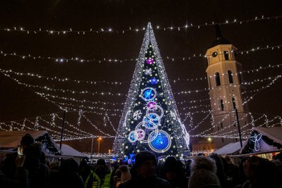 Kalėdų eglutės įžiebimas Vilniuje 2018 m.