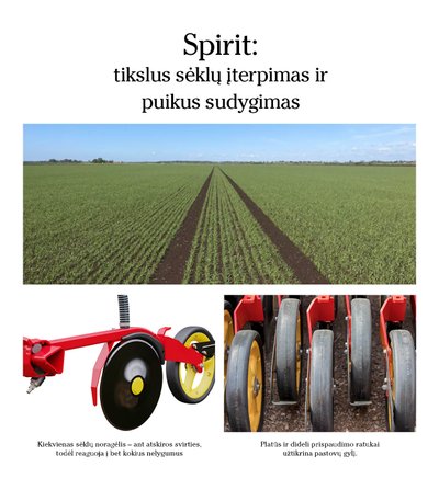 Spirit: tikslus sėklų įterpimas ir puikus sudygimas