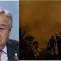 JT generalinis sekretorius Guterresas: klimato kaita yra čia, ji kelia siaubą ir tai tik pradžia