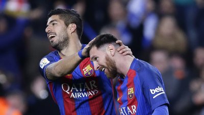 Barcelona, Lionelis Messi ir Luisas Suarezas
