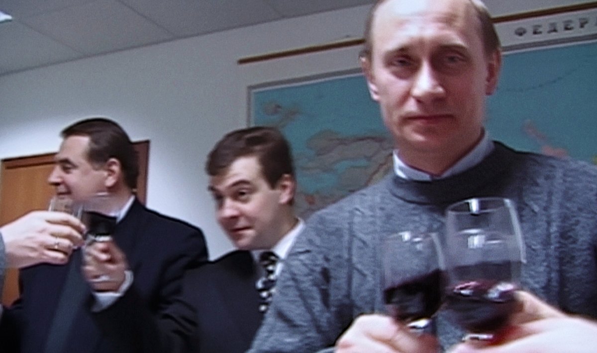 Юрий Шевченко, Дмитрий Медведев, Владимир Путин. Март 2000 года.